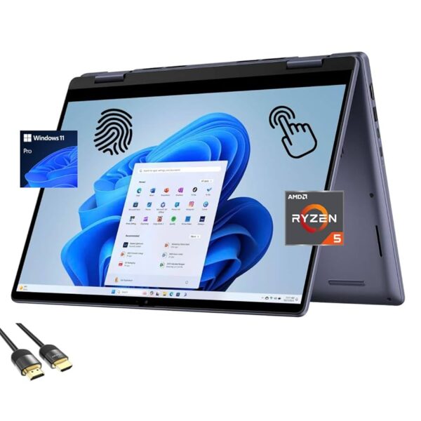 NOTEBOOK DELL INSPIRON 14 2IN1 AMD RYZEN 5 8640HS 8GB 512GB SSD 14" FHD+ TOUCH WIN11 MIDNIGHT BLUE - https://jardintecno.com.ar