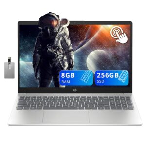 NOTEBOOK HP INTEL CORE I3-1215 8GB 256GB SSD 15.6" HD TOUCH SILVER - https://jardintecno.com.ar