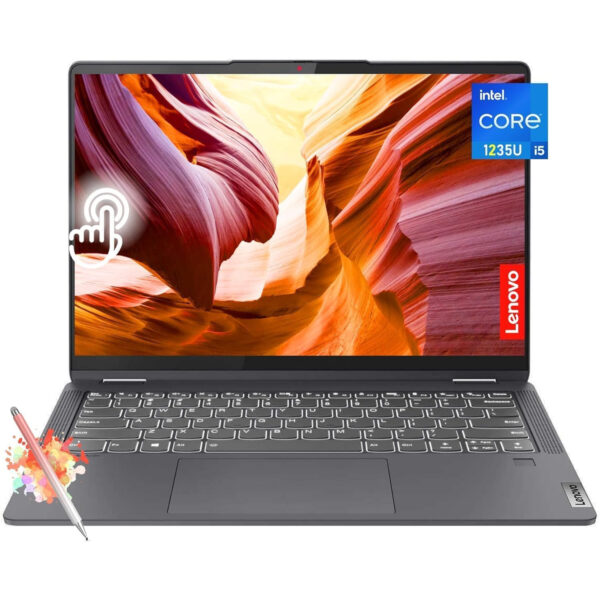 NOTEBOOK LENOVO IDEAPAD FLEX INTEL CORE I5-1235U 8GB 512GB 14" FULL HD TOUCH WIN11 GREY - https://jardintecno.com.ar